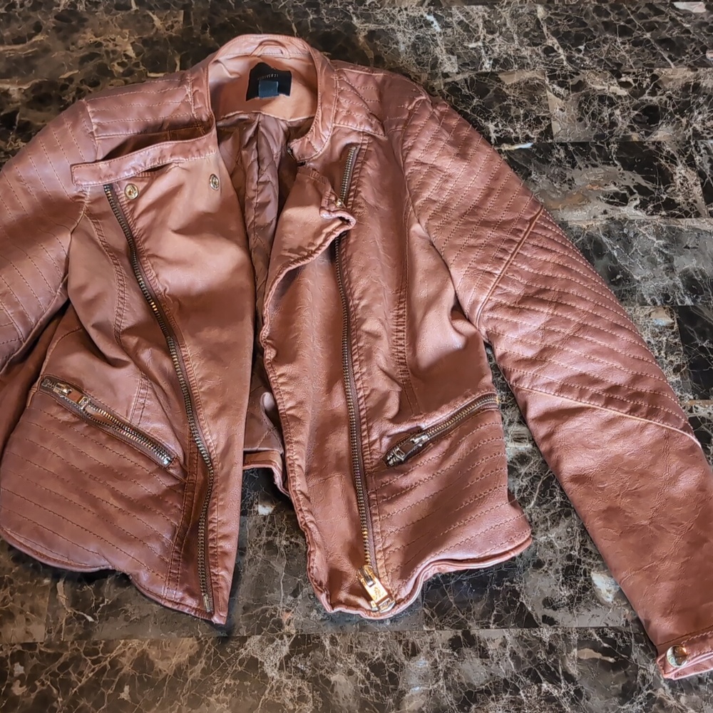 Forever 21 faux leather moto jacket